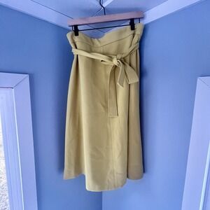 Ann Taylor Size‎ 10 A Line Green Tie Skirt